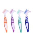 Wenplus Denture Cleaning Brush - Double Sided Toothbrush for False Teeth - 4 Pack (WEP-247O) - Buy Online on GoSupps.com