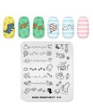 KADS Nail Art Stamping plate Nail Template Nail Art Design Tool Nail DIY Design Image Plate (IM015) - Buy Online on GoSupps.com