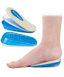 3 Layers Adjustable Orthopedic Heel Wedge Lift | Leg Length Discrepancies Insoles | Height Increase for Achilles Tendonitis & Heel Pain | Small Beige - Men & Women - Buy Online on GoSupps.com