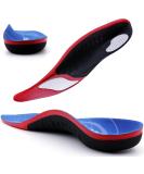 Heavy Duty Insoles for Plantar Fasciitis | Arch Support Gel Inserts for Men & Women | Pain Relief for High Arches & Flat Feet | Durable Shoe Insoles (M) Blue - Buy Online on GoSupps.com