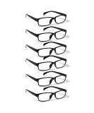 COJWIS 6 Pack Reading Glasses for Men & Women - Blue Light Filter Quality Spring Hinge 3.50 Magnification - Black Frames - Buy Online on GoSupps.com
