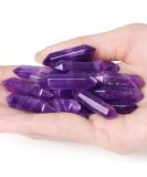 10 PCS Amethyst Crystals Set Wands Polished Healing Crystal Stones Bulk Natural Hexagonal Pointed Reiki Energy Balancing Meditation Therapy Wand Amethyst 10PCS - Buy Online on GoSupps.com