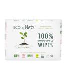 Eco by Naty Unscented Baby Wipes - 100% Compostable and Plant-Based Wipes, Good for Babies and Newborn Sensitive Skin,56 Count (Pack of 3) - Buy Online on GoSupps.com
