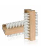 Wooden Nail Brush Double Sided Nail Brush Fingernail Cleaning Brush Dust Removal Nail Brushes Soft Bristle Nail Brushes Double-Sided Manicure Brush Ideal for Hand Toes Nail Home Salon (Pack of 2) - Buy Online on GoSupps.com