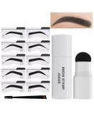 Reusable Eyebrow Stamp Stencil Kit - Gray/Black Eye Brow Stamping Set - Buy Online on GoSupps.com