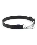 Anol Heritage Nylon & Chain Check Collar Black - Sizes 2-4 (35-45cm) - Buy Online on GoSupps.com