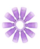 Hanyousheng 10 PCS Acrylic Nail Art Soak Off Clip Cap - Purple Gel Polish Remover Wrap Tool - Buy Online on GoSupps.com