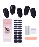 Cured Gel Nail Strips Set with Cuticle Stick, File, Wipes, and Sealing - Long Lasting Waterproof Polish Wraps Stickers - NJTZ-19 - Buy Online on GoSupps.com