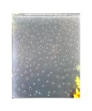 Kwan Crafts Raindrop Plastic Embossing Folder for Card Making and Scrapbooking - 12.1x15.2cm - Buy Online on GoSupps.com