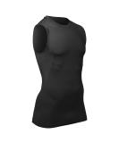 CHAMPRO Sleeveless Compression Shirt in Black - Medium Size | Polyester/Spandex Blend - Buy Online on GoSupps.com