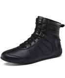 Durable Non-Slip Boxing Wrestling Shoes | High Traction Combat Sneakers - Black - Buy Online on GoSupps.com