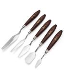 Lightwish 5xPalette Knife Set - Stainless Steel Painting Knives for Oil, Canvas, Acrylic - Color Mixing Spatula Palette Knives (5 Pieces) - Buy Online on GoSupps.com