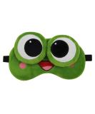 RarityUS Funny Frog Sleep Mask | Soft Plush Adjustable Blindfold Eye Cover | Reusable for Men, Women, Kids | Green - Buy Online on GoSupps.com