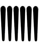 High-Quality Black Plastic Hair Clips (12 cm) - 6 Pack | Stylish Combi & Section Hair Clips for All Hair Types - International Shipping Available - Buy Online on GoSupps.com