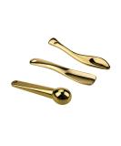 GOERTI 3Pcs Metal Makeup Spatula Spoon Set for Facial Cosmetic Cream - Beauty Scoop and Massage Sticks - Buy Online on GoSupps.com