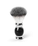 Premium Black Shaving Brush for Men - Soft Dense Stainless Steel Handle Fast Lather | Best Shave Experience - Buy Online on GoSupps.com