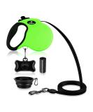 Philorn 5m Retractable Dog Leash - Flexible One-Button Blocking Non-Slip Handle Reflective for Small/Medium Dogs Up to 20kg - Green - Buy Online on GoSupps.com