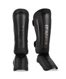 KUANG QUAN Muay Thai Shin Guards - Black Medium | MMA Leg Protection Gear - Buy Online on GoSupps.com