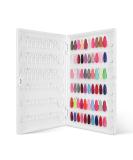 Nail Color Display Book Nail Swatch  C10 Plastic Nail Sample Display Book Nail Gel Color Card Book with Transparent Replacement Nails  No Need Pasting  No Need Glue (C10) - Buy Online on GoSupps.com