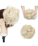 Updo Hair Extensions - Bleach Blonde Ponytail Tie & Dutt Hair Node | 80g for Elegant Styles - Buy Online on GoSupps.com