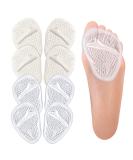 Premium Metatarsal Pads for Women | Silicone Ball of Foot Cushions for All-Day Pain Relief - Light Apricot & Transparent - Buy Online on GoSupps.com