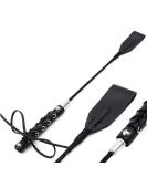 Premium Leather Riding Crop with Braided Handle | High Quality Equestrian Horse Crop - Buy Online on GoSupps.com