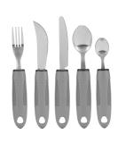 Adaptive Utensils for Tremors & Arthritis - Stainless Steel Cutlery Set for Easier Dining - Buy Online on GoSupps.com