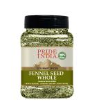 Pride of India Fennel Seed Whole - 8 oz. Medium Dual Sifter Jar | Fresh & Aromatic Gourmet Spice for Bakes, Meat & More | GMO/Gluten Free - Buy Online on GoSupps.com