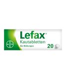 Lefax Chewing Tablets - 42 mg Simeticon for Light Flatulence - Peppermint Flavor - Child-Safe - 20 Tablets per Pack - Buy Online Internationally - Buy Online on GoSupps.com