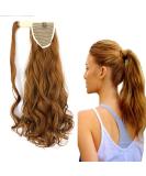 iLUU Fashion Curly Wavy Wrap Around Ponytail Extension 18" Long Length Synthetic Hair Extensions #27A Blonde Womens Clip in Ponytail 100g for Women Girl #27A-strawberry blonde - Buy Online on GoSupps.com
