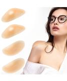 Buy 2 Pairs Silicone Anti-Slip Shoulder Pads - Invisible Non-Skidding Reusable Enhancers for Women's Clothing (Skin Color) - International Shipping Available - Buy Online on GoSupps.com