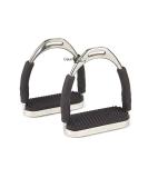 Equinez Tools Flex Stainless English Saddle Stirrups Iron Pads Knee Ankle Stress Pain Relief 5 Inch - Buy Online on GoSupps.com