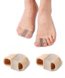 Bunion Toe Separators for Overlapping Toes Women Men, Gel Toe Spacers Bunion Corrector with 2 Loops for feet (2PC) - Buy Online on GoSupps.com