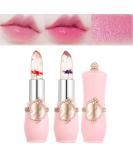 Paminify 2Pcs Jelly Clear Crystal Flower Magic Lipstick | Color Changing PH Temperature Tinted Lip Balm | Nourishing Moisturizing Lip Stick | Labial Magicos 03+06 - Buy Online on GoSupps.com