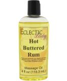 Hot Buttered Rum Massage Oil - 4 oz | Sweet Almond & Jojoba Oil | Preservative Free | Aromatherapy & Relaxation - Buy Online on GoSupps.com