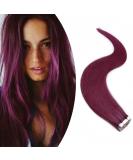 Buy SEGO Tape in Extensions - 20 Wefts Human Remy Hair Glue Hairpiece with Free 10pcs Tapes - Purple 14 (35cm) - 40G for International Shipping - Buy Online on GoSupps.com