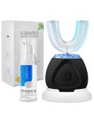 Ultrasonic Toothbrush Automatic Toothbrush 360 Auto Sonic Toothbrush Teeth whitening Brush with Timer & Wireless Charging 360 Ultrasonic Electric Toothbrush for Adult (Black) - Buy Online on GoSupps.com