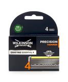 Wilkinson Sword Quattro Titanium Precision Men's Razor Blades - 4 Pack for Superior Shaving Experience - Buy Online Worldwide - Buy Online on GoSupps.com