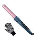 32mm Professional Ceramic Curling Wand for Long Beach Waves - Adjustable Temperature, Dual Voltage - Rose Gold - Buy Online on GoSupps.com