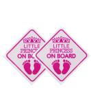 Savita 2pcs Baby Bumper Sticker - Little Princess on Board Car Sign - Pink Baby Car Safety Warning for Various Vehicles - Buy Online on GoSupps.com