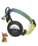 Adjustable AirTag Cat Collar with Bell | Sturdy Buckle | Yellow - Buy Online on GoSupps.com