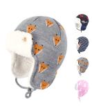 Gajaous Baby Boys Girls Winter Animals Earflap Beanie Hat Kids Infant Dinosaur Fox Pattern Fleece Lining Warm Hat 1-2 Years Fox - Buy Online on GoSupps.com