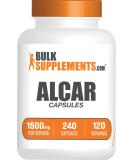Buy BulkSupplements Acetyl L-Carnitine Capsules 1500mg - Gluten Free ALCAR HCl Supplement - 240 Count 2 Capsules/Serving - International Shipping Available - Buy Online on GoSupps.com