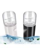 2Pack Portable Mist Sprayer for Face & Eyelashes | Cool Nano Mister for Hydrating | 1oz Capacity | Black/White - Buy Online on GoSupps.com