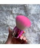 ANGNYA Soft Kabuki Nail Dust Brush for Acrylic Nails - Pink White Hair with Gradient Handle - Buy Online on GoSupps.com