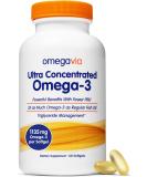 OmegaVia Ultra Concentrated Omega-3 Softgels 60ct - Premium Fish Oil, Heart Health Support - Buy Online on GoSupps.com