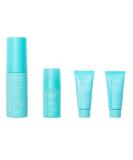 TULA Skin Care Clear Skin Starters Kit | Acne & Blemish Fighting Set - Foam Cleanser Gel Moisturizer Treatment Mask - 4-Piece Travel Bag Included - Buy Online on GoSupps.com