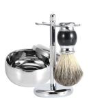 Men's Professional Shaving Kit with Stand, Brush, Soap Mug, and Travel Case - Beard Grooming Set for Mustache Care - Buy Online on GoSupps.com