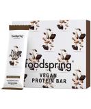 Foodspring Vegan Protein Bar 12 Pack - Chocolate Almond Herbal Formula Low Sugar High Protein - Buy Online on GoSupps.com