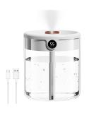 2L Cool Mist Air Humidifier with Night Light | Up to 20H Auto-Off | 36dB Quiet Operation | For Bedroom, Nursery, Office | Dual Nozzles (White) - Buy Online on GoSupps.com